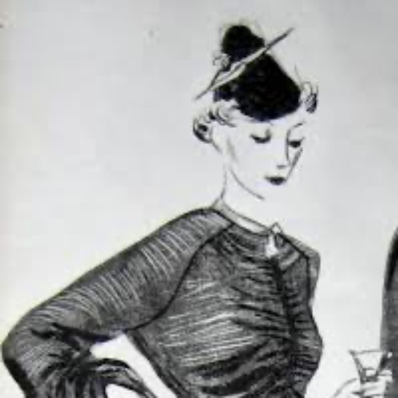 EXTRAORDINARY 1930's NAVY STRAW CONICAL HAT + CORLED FEATHER POM PONS - Picture 14 of 14